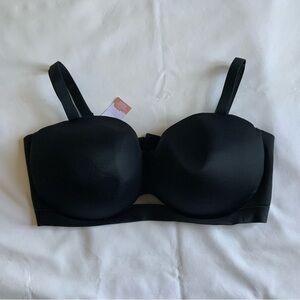 Cacique Black Strapless Bra